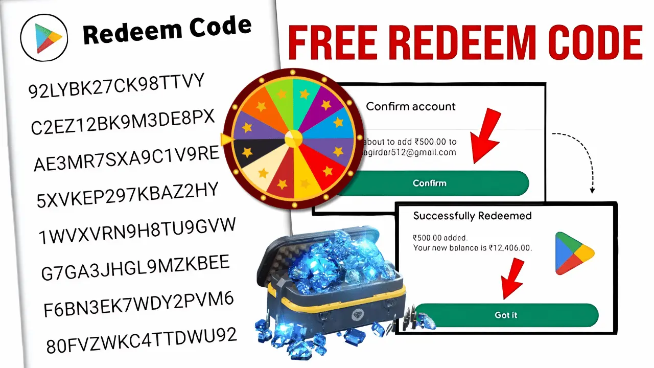 Spin And Earn Free Fire Diamon And Redeem Code